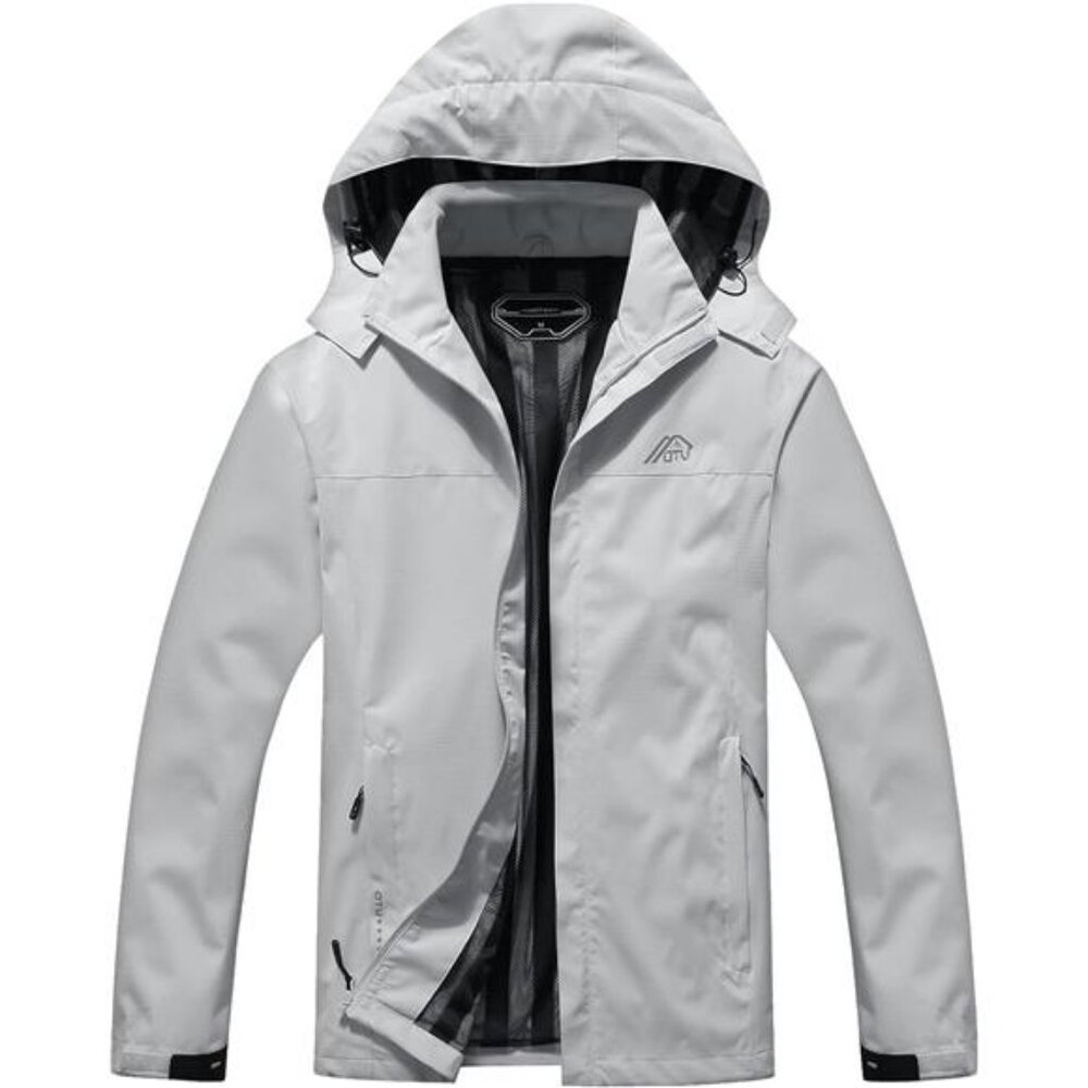 Men's Lightweight Waterproof Hooded Rain Jacket